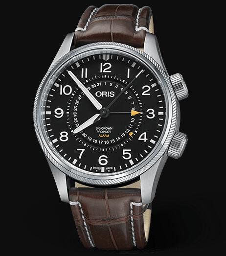 Review Oris Aviation Big Crown Pointer ALARM LIMITED EDITION Replica Watch 01 910 7745 4084-Set LS - Click Image to Close